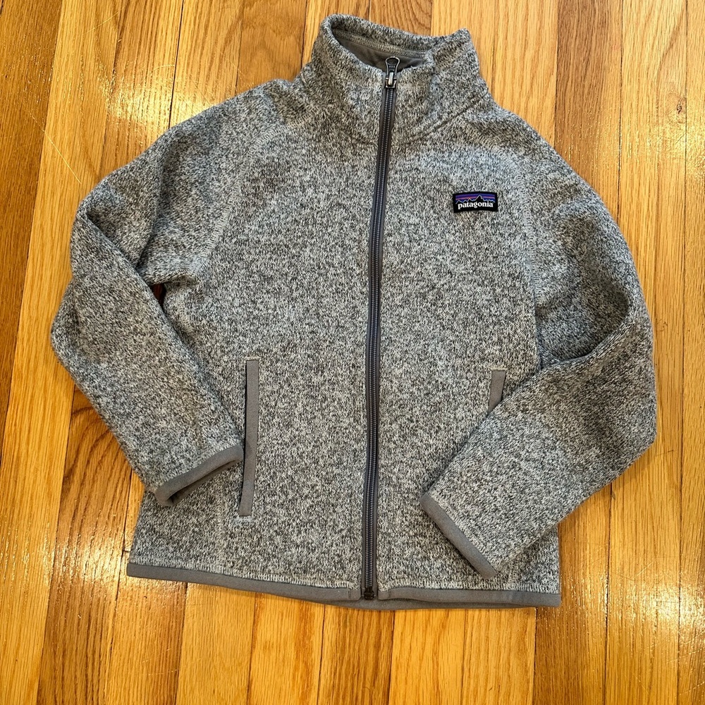 Kids Patagonia Better Sweater Grey Jacket, Size 5-6 (XS)